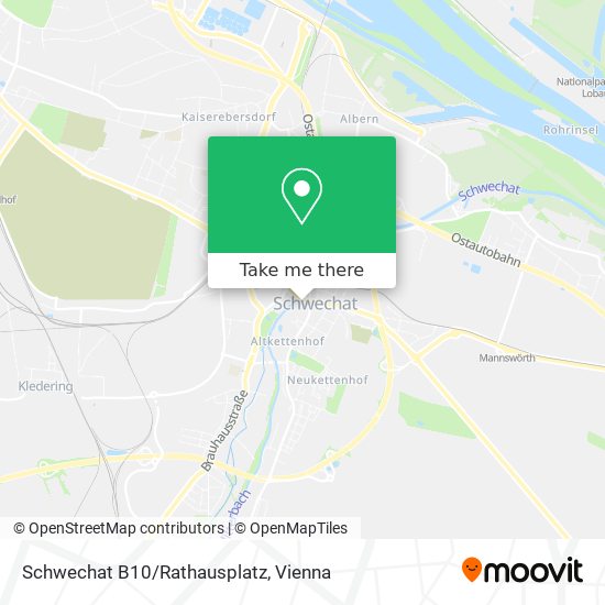 Schwechat B10/Rathausplatz map