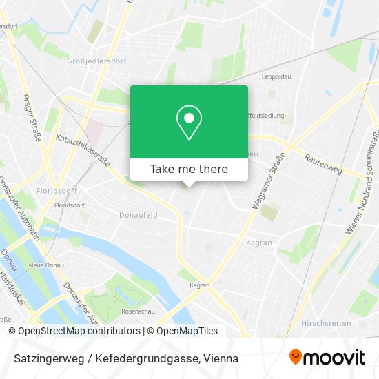 Satzingerweg / Kefedergrundgasse map