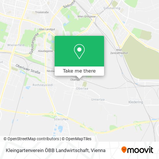 Kleingartenverein ÖBB Landwirtschaft map