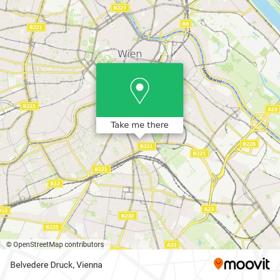 Belvedere Druck map