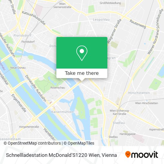 Schnellladestation McDonald'S1220 Wien map