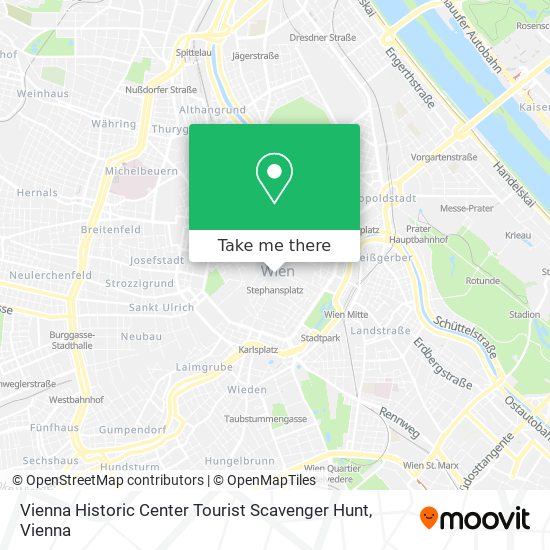 Vienna Historic Center Tourist Scavenger Hunt map