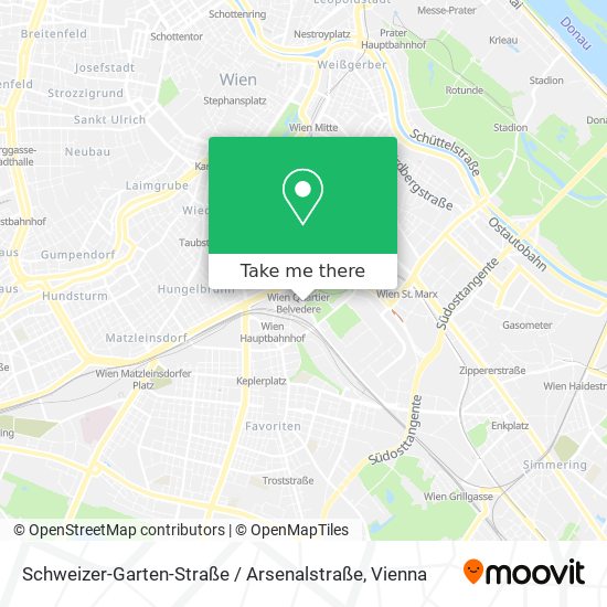 Schweizer-Garten-Straße / Arsenalstraße map