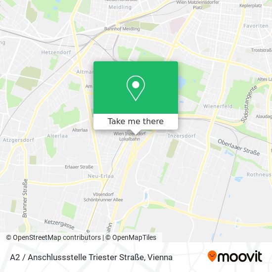 A2 / Anschlussstelle Triester Straße map