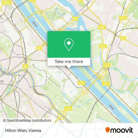 Hilton Wien map