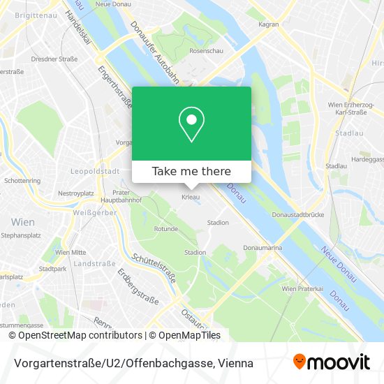 Vorgartenstraße / U2 / Offenbachgasse map