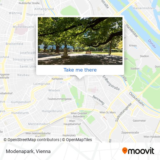 Modenapark map