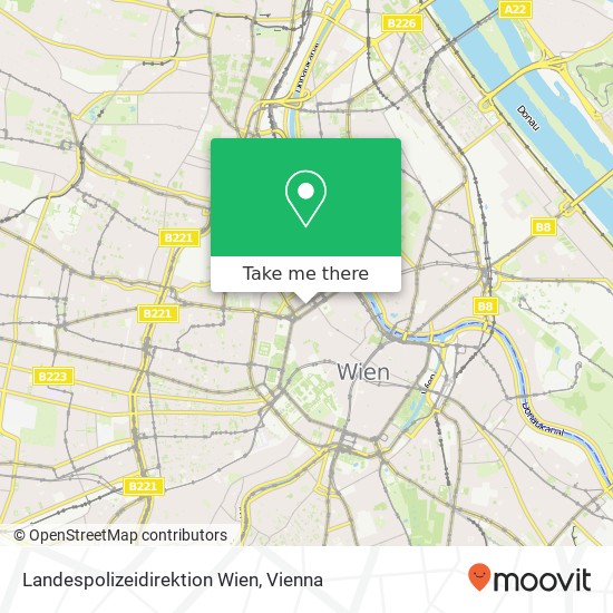 Landespolizeidirektion Wien map