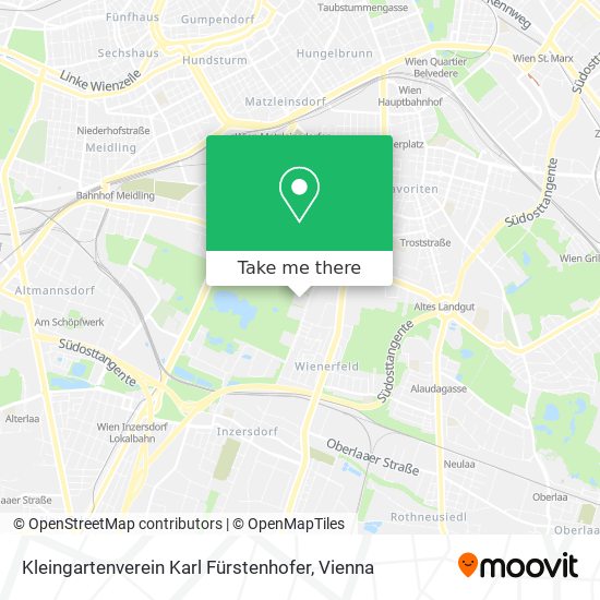 Kleingartenverein Karl Fürstenhofer map