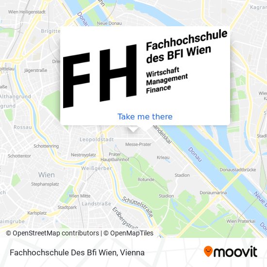 Fachhochschule Des Bfi Wien map