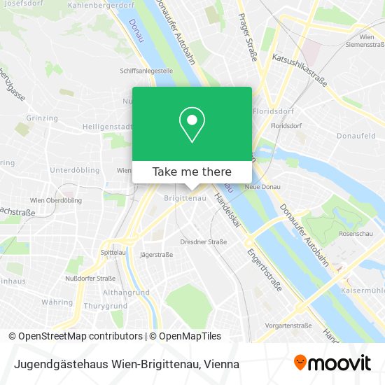 Jugendgästehaus Wien-Brigittenau map