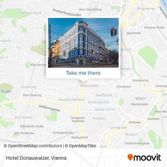 Hotel Donauwalzer map