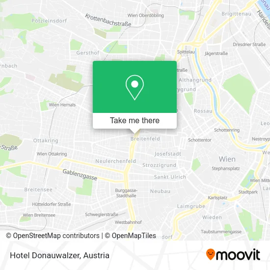 Hotel Donauwalzer map
