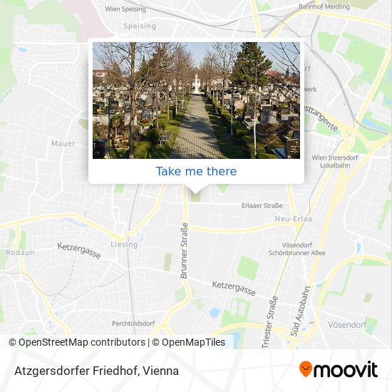 Atzgersdorfer Friedhof map