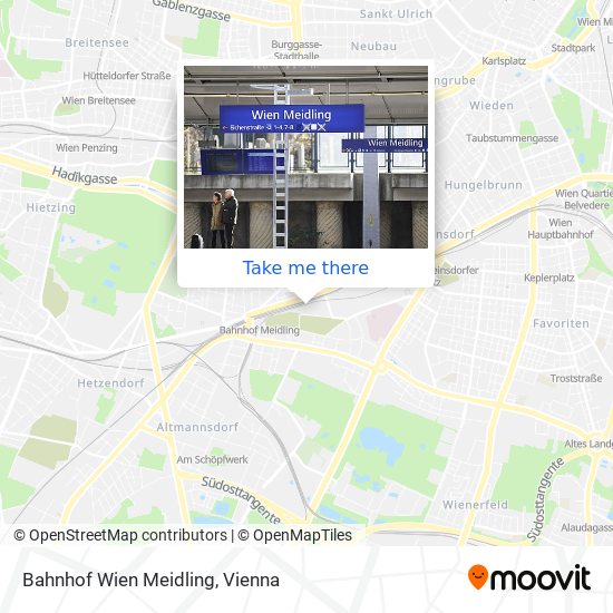 Bahnhof Wien Meidling map