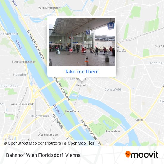 Bahnhof Wien Floridsdorf map
