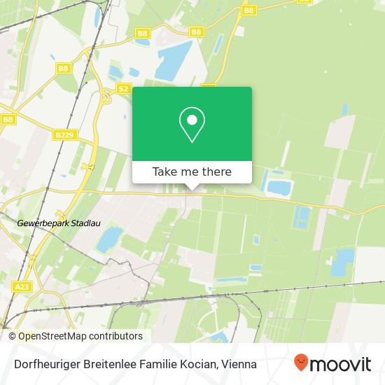 Dorfheuriger Breitenlee Familie Kocian map