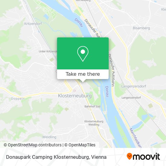Donaupark Camping Klosterneuburg map