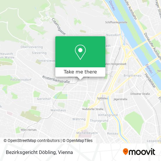 Bezirksgericht Döbling map