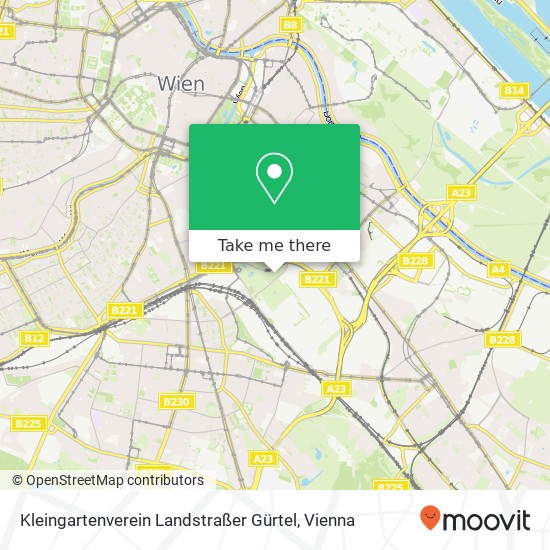 Kleingartenverein Landstraßer Gürtel map