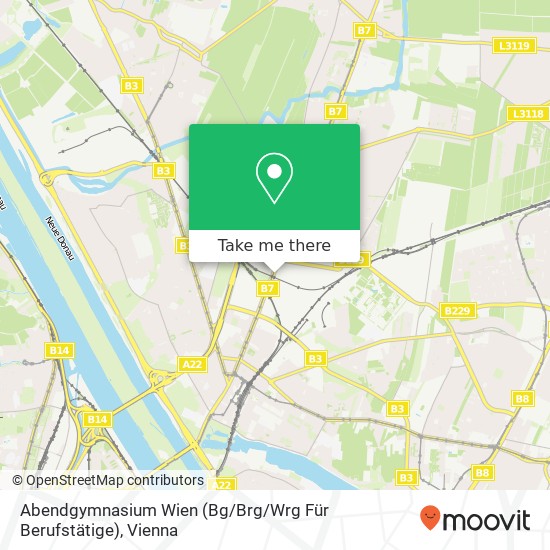 Abendgymnasium Wien (Bg / Brg / Wrg Für Berufstätige) map