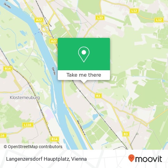 Langenzersdorf Hauptplatz map