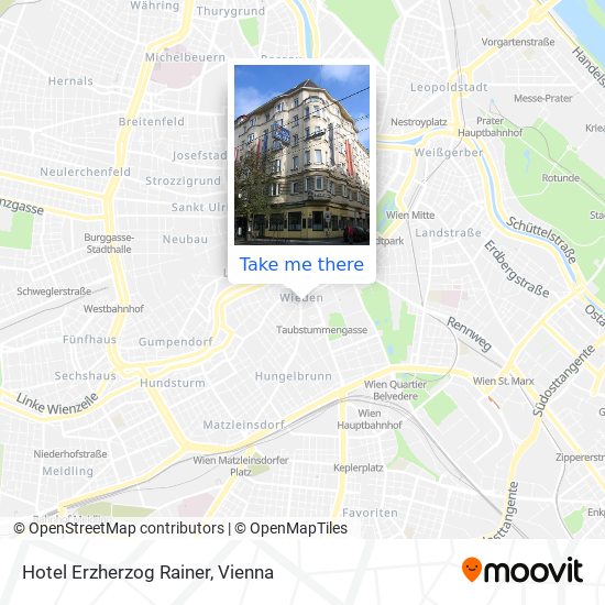 Hotel Erzherzog Rainer map