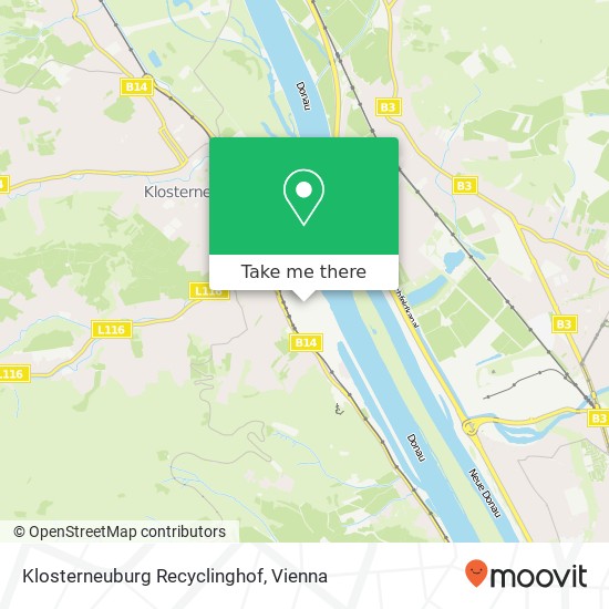 Klosterneuburg Recyclinghof map