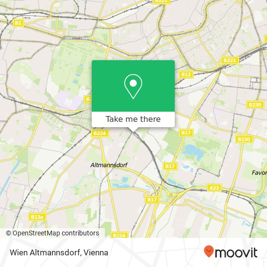 Wien Altmannsdorf map