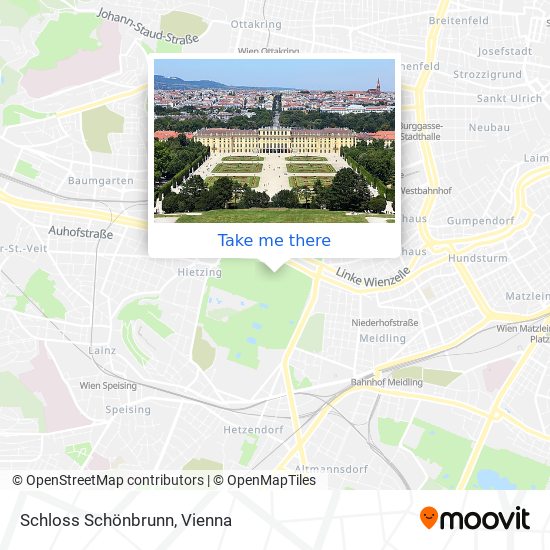 Schloss Schönbrunn map