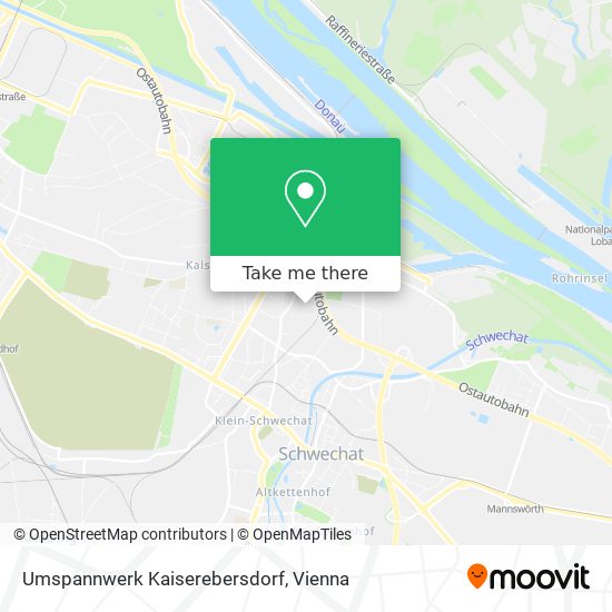 Umspannwerk Kaiserebersdorf map