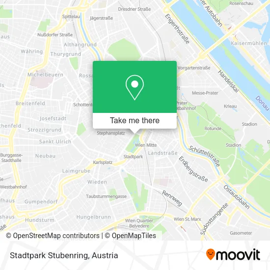Stadtpark Stubenring map