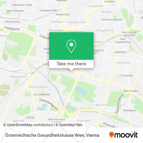 Österreichische Gesundheitskasse Wien map