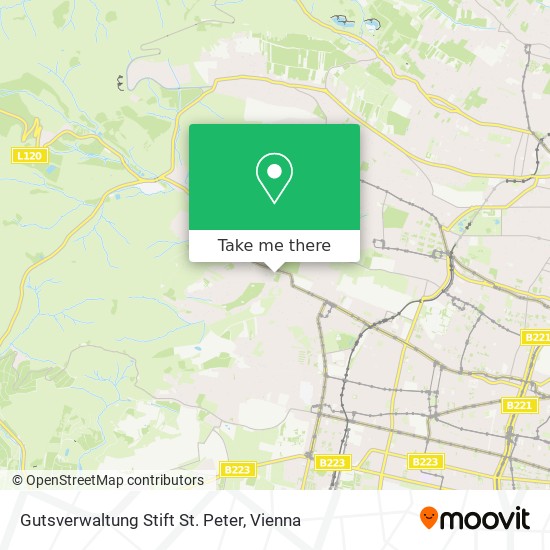 Gutsverwaltung Stift St. Peter map