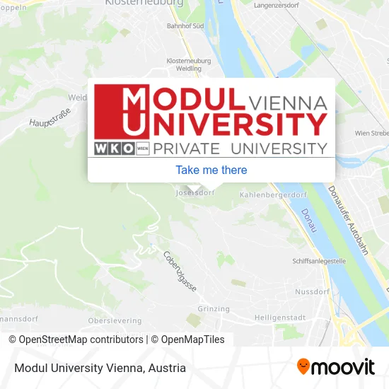 Modul University Vienna map