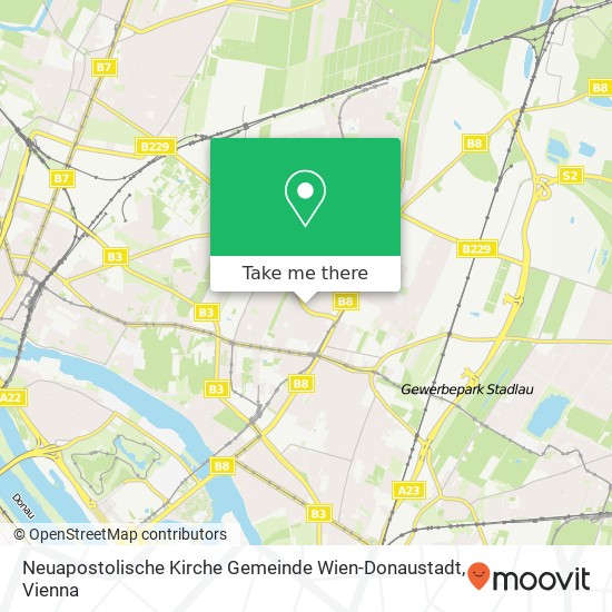 Neuapostolische Kirche Gemeinde Wien-Donaustadt map