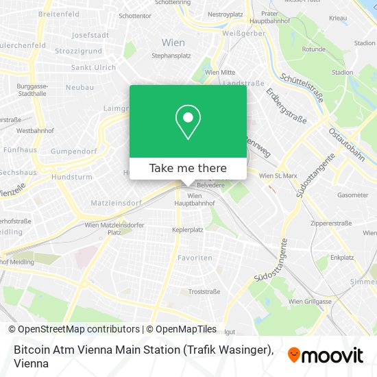 Bitcoin Atm Vienna Main Station (Trafik Wasinger) map