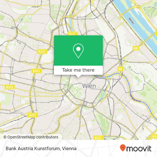 Bank Austria Kunstforum map