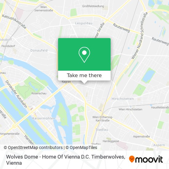 Wolves Dome - Home Of Vienna D.C. Timberwolves map