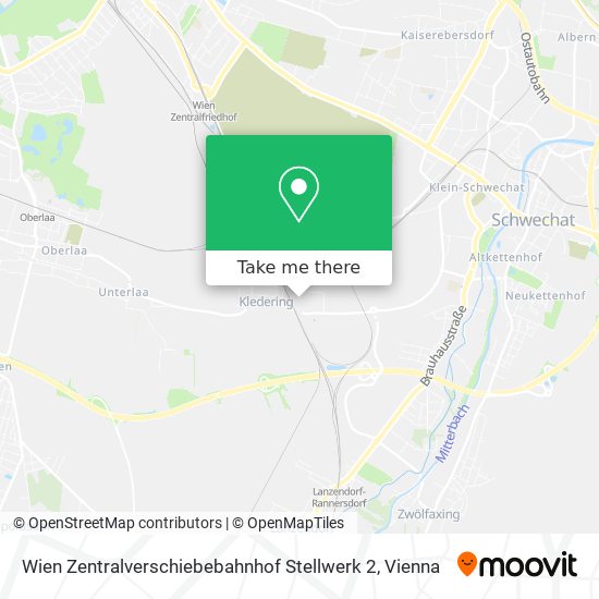 Wien Zentralverschiebebahnhof Stellwerk 2 map