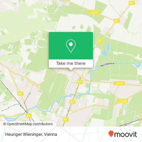 Heuriger Wieninger map