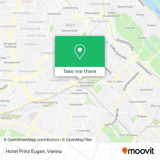 Hotel Prinz Eugen map