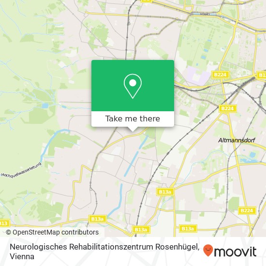Neurologisches Rehabilitationszentrum Rosenhügel map