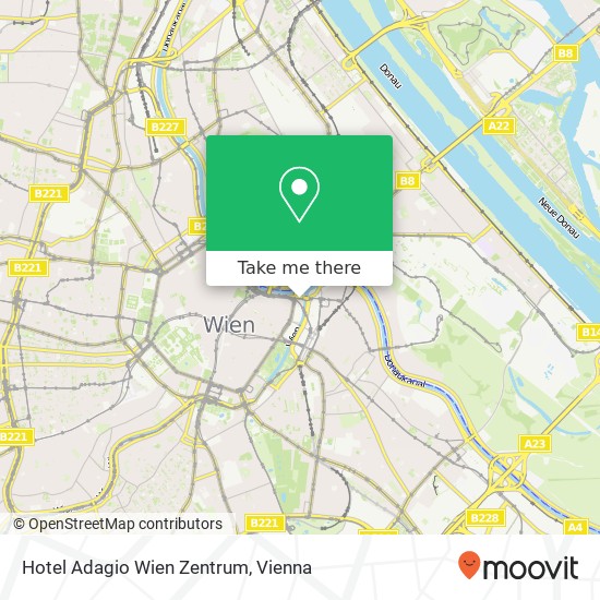 Hotel Adagio Wien Zentrum map
