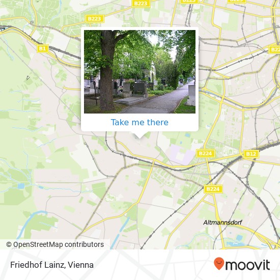 Friedhof Lainz map