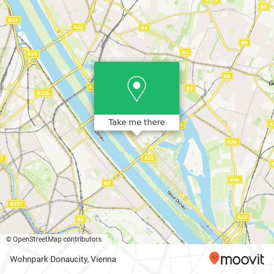 Wohnpark Donaucity map