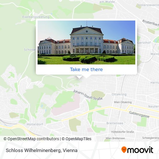 Schloss Wilhelminenberg map