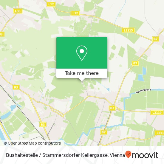 Bushaltestelle / Stammersdorfer Kellergasse map