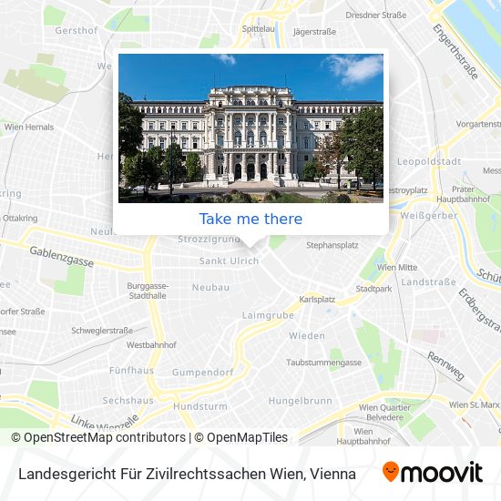 Landesgericht Für Zivilrechtssachen Wien map