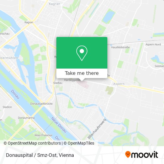 Donauspital / Smz-Ost map